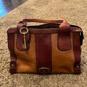 Fossil leather bag